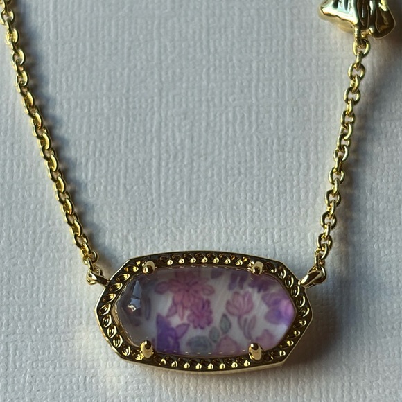 🎀 Kendra Scott X LoveShackFancy Gold Elisa Necklace 🎀 NWT 🎀 - Picture 11 of 16